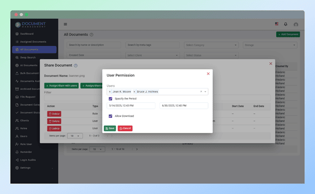 Secure Document Sharing