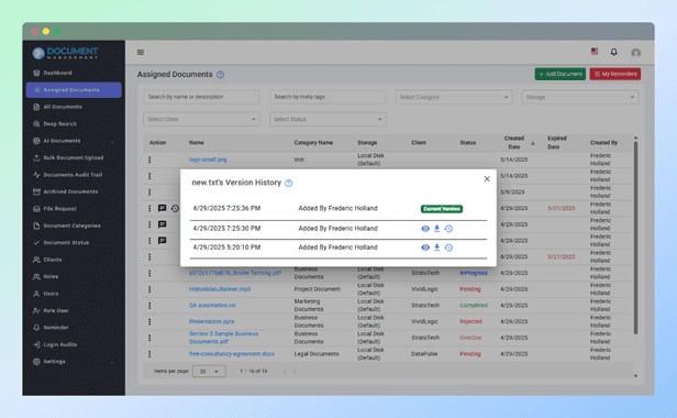 Document Versioning