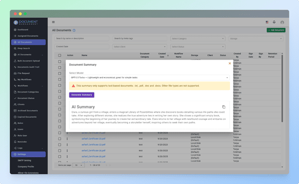 AI-Powered Document Summarization